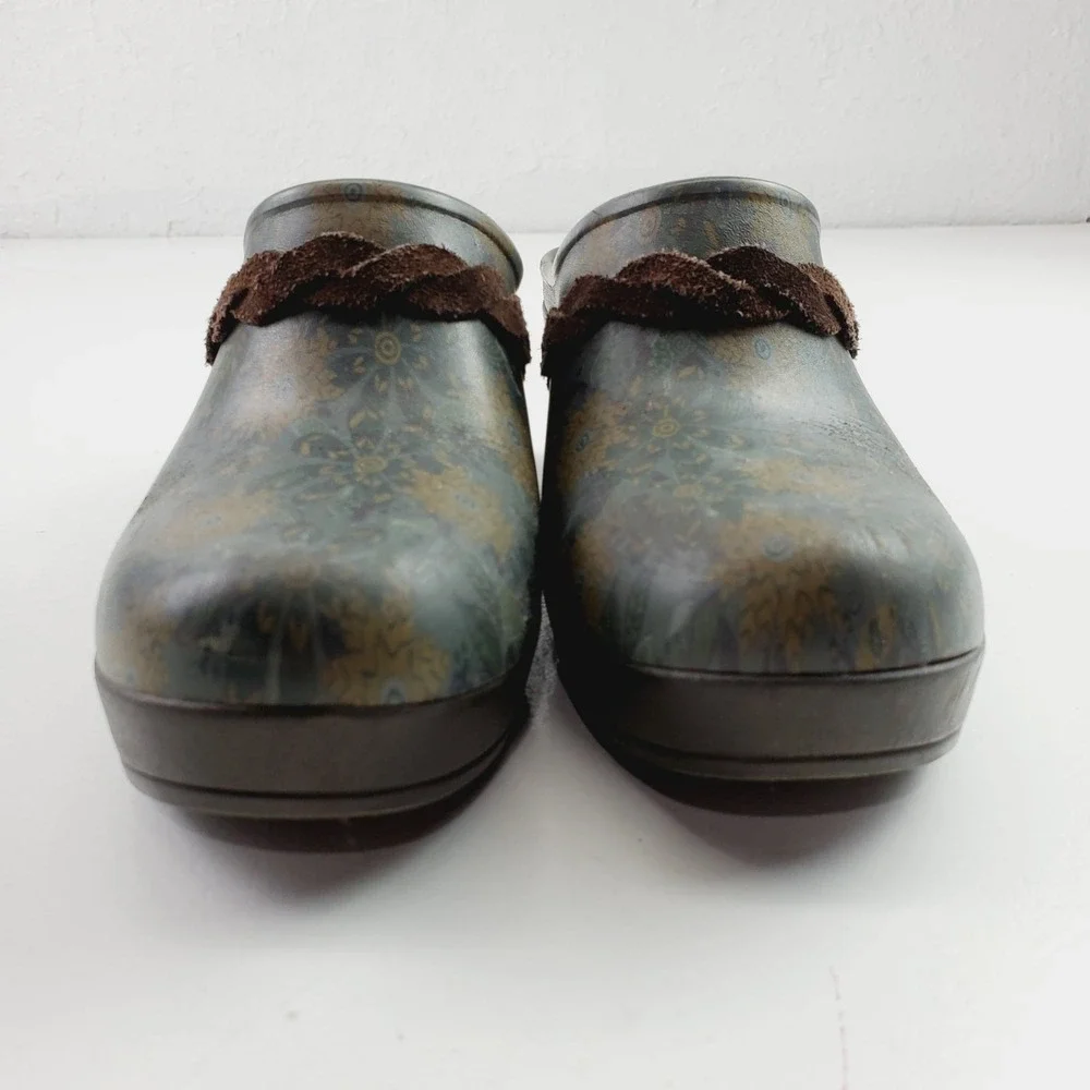 CROCS Women Sarah Crosslite Floral Dual Comfort Heel Clogs Mules  Size W7 - Picture 2 of 10